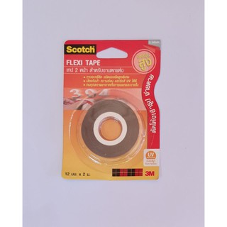 เทปอะคลิลิคกาว 2 หน้า  Flexi Tape SCOTCH 12มม.×2ม.