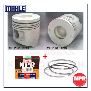 MAHLE ลูกสูบ+แหวน NPR สำหรับ MITSUBISHI TRUCK, BUS รุ่นเครื่อง 8M20 (หลุม 69)