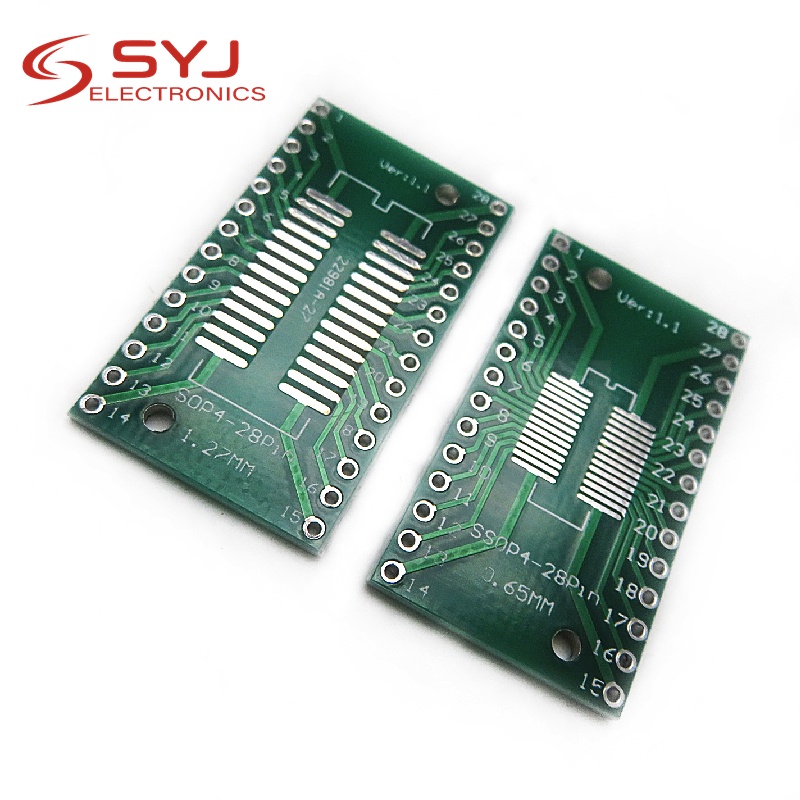 5pcs/lot TSSOP28 SSOP28 SOP28 to DIP28 Transfer Board DIP Pin Board Pitch Adapter In Stock