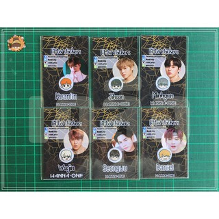 สติ๊กเกอร์ติดมือถือ EMW Sticker (กันรังสี) แบบการ์ตูน และรูปจริง WannaOne แดนเนียล ซองอู ควานลิน มินฮยอก จีฮุน อูจิน