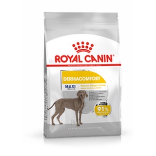 ROYAL CANIN MAXI DERMACOMFORT ขนาด 12 KG อาหารสุนัขโต พันธุ์ใหญ่ ผิวแพ้ง่าย ชนิดเม็ด  ขนาด 12กก