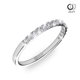 Zilvy Minimal Ring - แหวนหญิงเพชรน้ำร้อย 0.30 กะรัต (GR308)