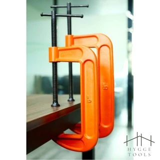 ปากกาจับชิ้นงานตัวซี C-Clamp ซีแคลมป์ แคลมป์จับชิ้นงาน ปากกาเหล็ก