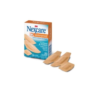 3เอ็ม เน็กซ์แคร์™ พลาสเตอร์กันน้ำแบบโฟม 1 กล่อง 3M Nexcare™ Waterproof Cushioned Foam Bandages 1 Box