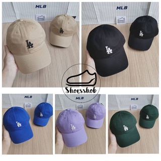 ของแท้ MLB Rookie Slider Cap หมวกโลโก้ LA ตรงกลาง มีหลายสี ป้ายแท็กเกาหลี  🇰🇷