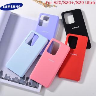 Original Samsung Galaxy phone Case S20 S20 Plus S20 Ultra 5G Liquid Silicone Silky Soft-Touch Shell Cover