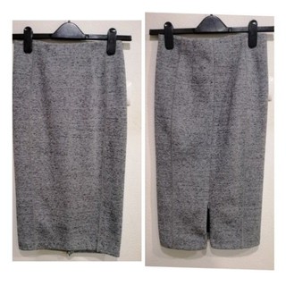 used. H&amp;M กระโปรง​ทรง​ดินสอ​ ผ้าหนา เอวยางยืด 25-27