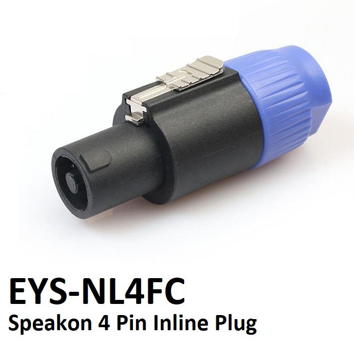 ปลั๊กแบบอินไลน์ Speakon 4 Pin - EYS-NL4FC