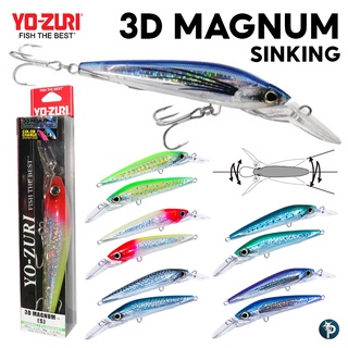 เหยื่อปลอม YO-ZURI 3D MAGNUM SINKING รหัส R1163