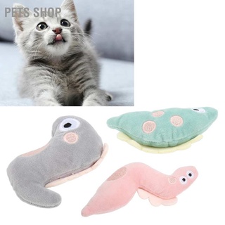 [คลังสินค้าใส]Pets Shop ของเล่นตุ๊กตาแมว ทําความสะอาดฟัน บรรเทาความเบื่อหน่าย และความเครียด แบบโต้ตอบ