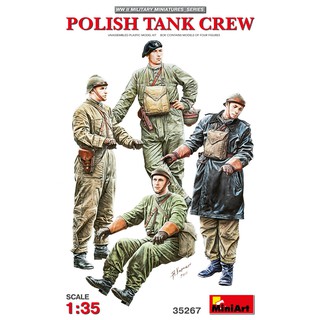 โมเดลฟิกเกอร์ทหาร MiniArt 1/35 MI35267 Polish Tank Crew