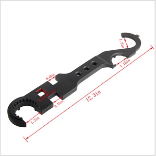 อุปกรณ์ถอดประกอบ ประแจมัลติฟังก์ชั่น ประแจ Combo Armorer Spanner เครื่องมือ Handguard Stock Barrel ประแจเหล็ก