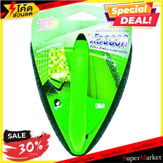 🔥สินค้าขายดี!! สก๊อตช์-ไบรต์ ใยขัดด้ามจับหัวเจ็ท สีเขียว Scotch - Brite 3M Jet Scrubber Color Green