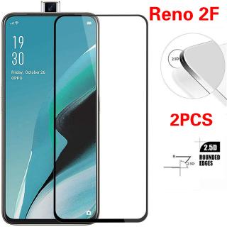 （2Pcs）OPPO Reno2 F ฟิล์มกระจกนิรภัย เต็มจอ อุปกรณ์กันรอยหน้าจอ OPPO Reno 2F Reno2F กระจก กระจกนิรภัย