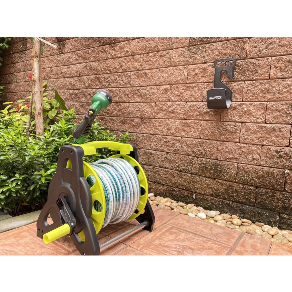 สายยางรดน้ำต้นไม้ใยเชือก ยาว 20 เมตร พร้อมล้อเก็บสายยาง BlACK and GReen โรลสายยาง - รูปที่ 6