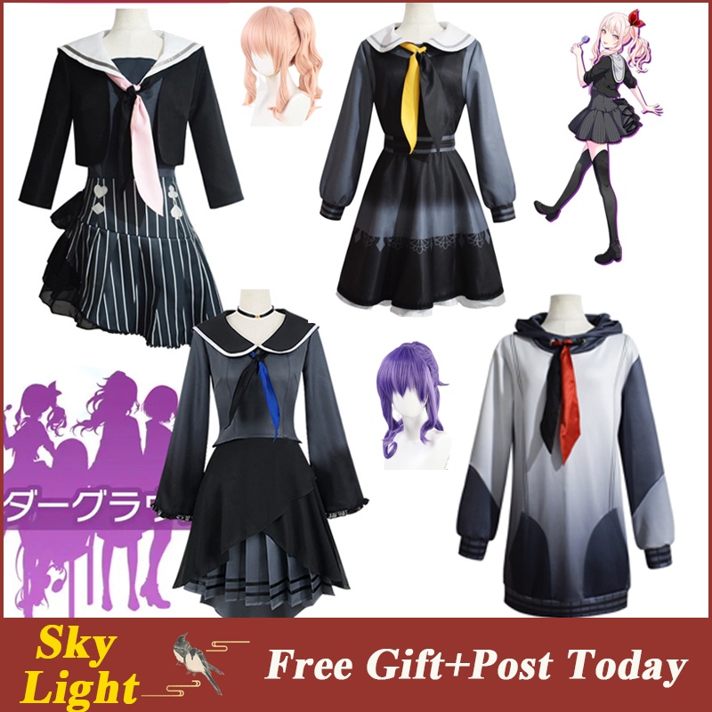 ชุดคอสเพลย์ การ์ตูนอนิเมะ Sekai Stage Feat Yoisaki Kanade Akiyama Mizuki หลากสีสัน สําหรับผู้หญิง