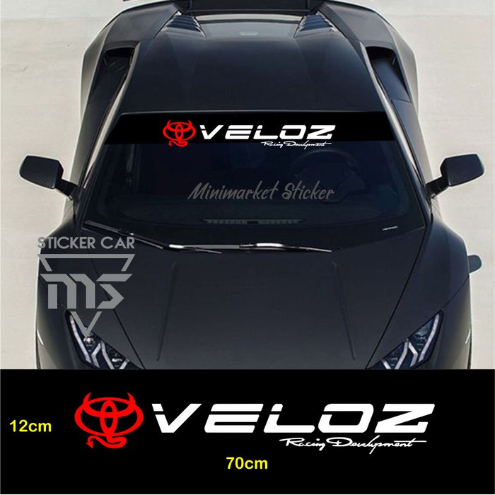 สติ๊กเกอร์ Veloz สติ๊กเกอร์ติดรถ toyota avanza Veloz กระจกพัฒนารถแข่ง