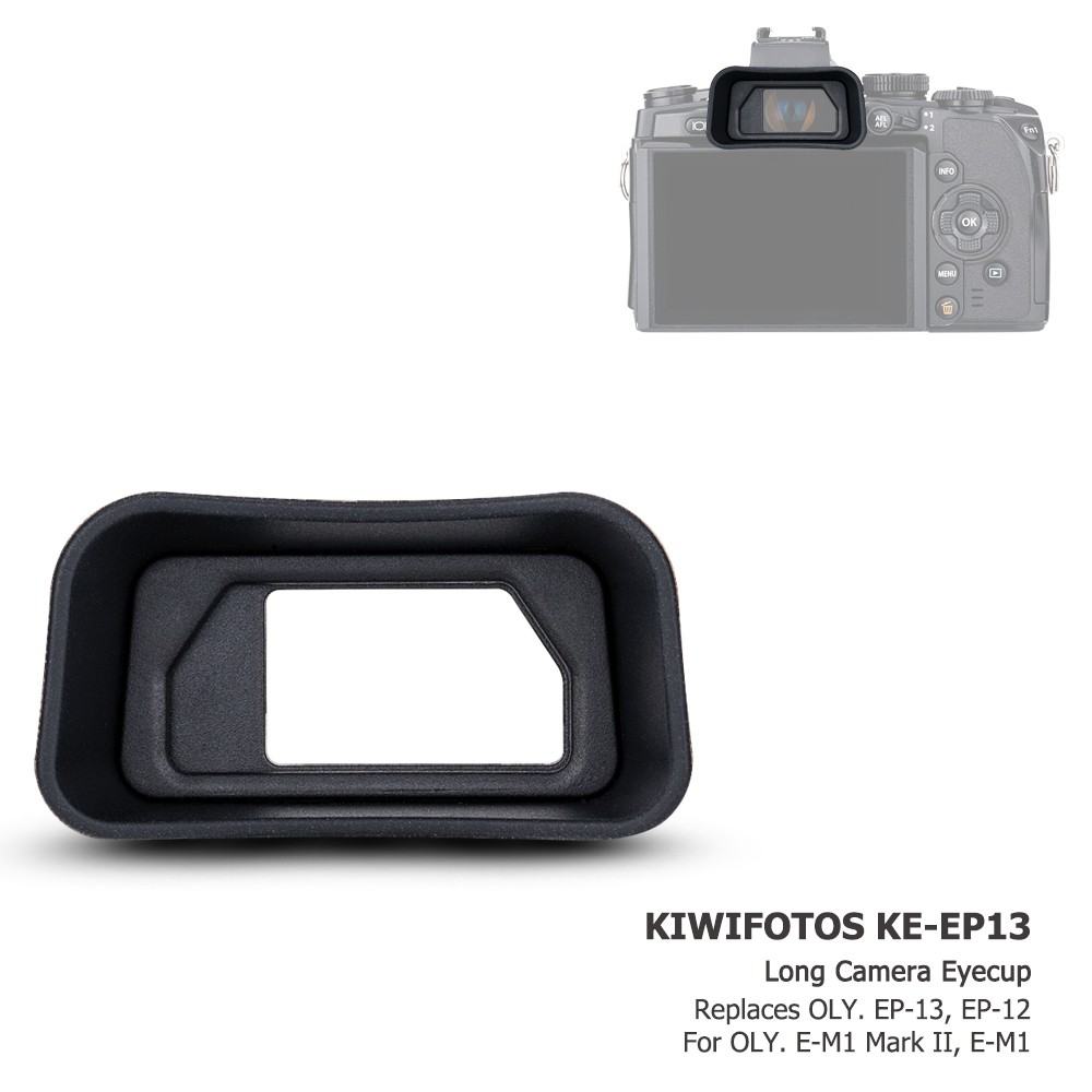 Kiwifotos KE-EP13 ยางรองตากล้องยาวแทนที่ EP-13 EP-12 สำหรับ Olympus OM-D E-M1 E-M1 Mark II E-M1 Mark III , ช่องมองภาพช่องมองภาพกล้องซิลิโคนแบบยาวแบบยาว