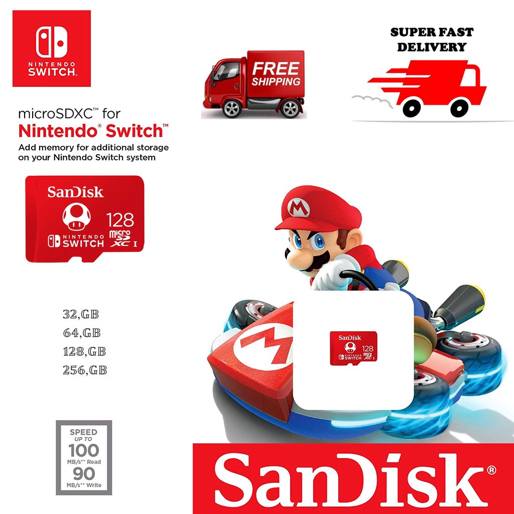 sandisk nintendo switch 128