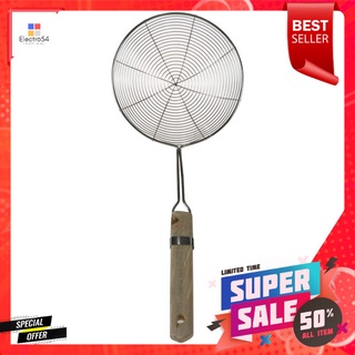 กระชอนสเตนเลส 15cm V-ONE ด้ามไม้STAINLESS STEEL STRAINER 15cm WITH WOODEN HANDLE V-ONE