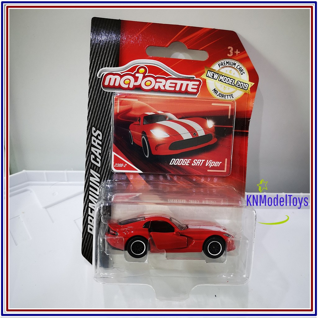 รถเหล็ก โมเดลรถยนต์ Majorette - Dodge SRT Viper / Premium Cars สีแดง เปืดประตูได้