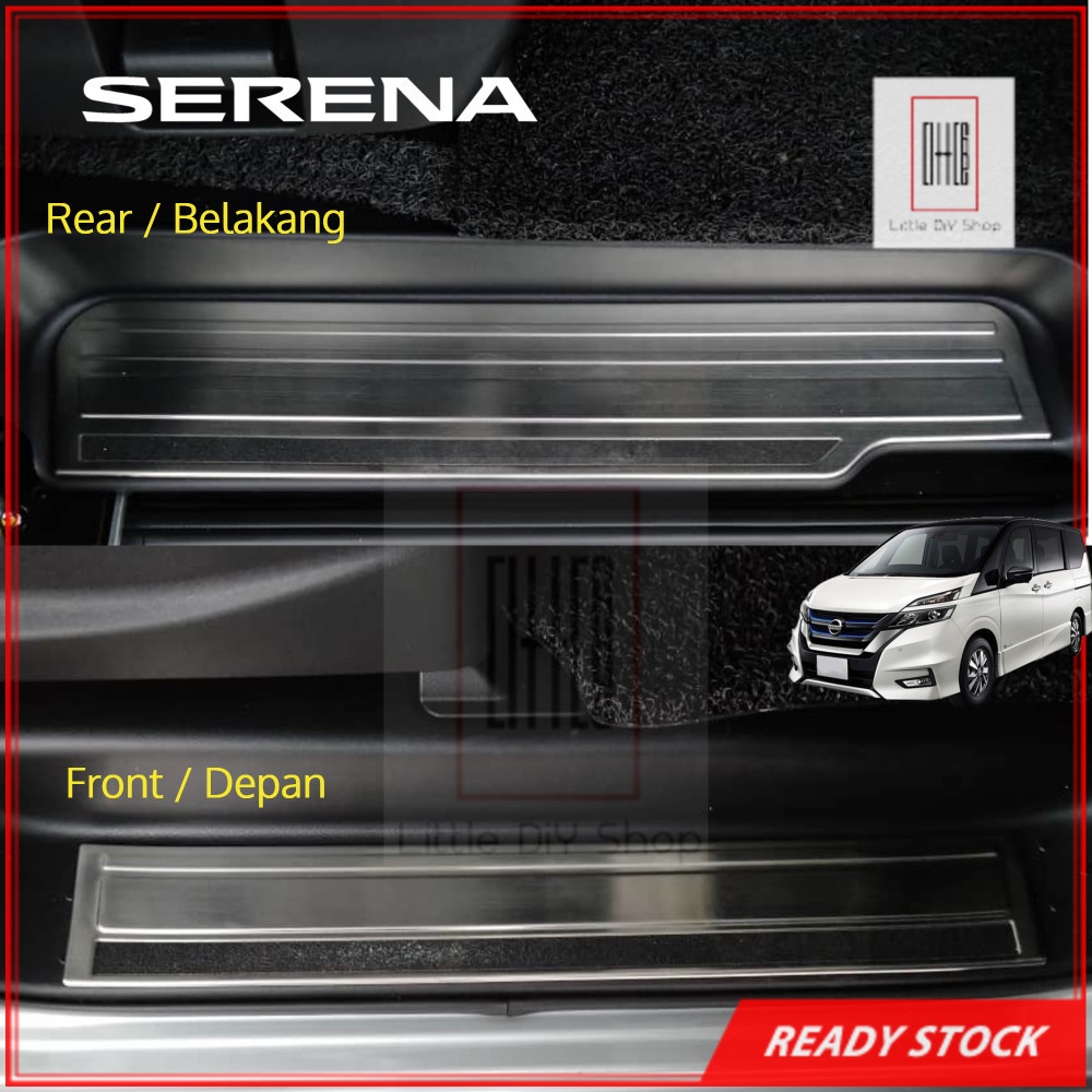 Nissan Serena C26 C27 C27 FL ตัวป้องกันสแตนเลสขั้นบันไดด้านข้าง