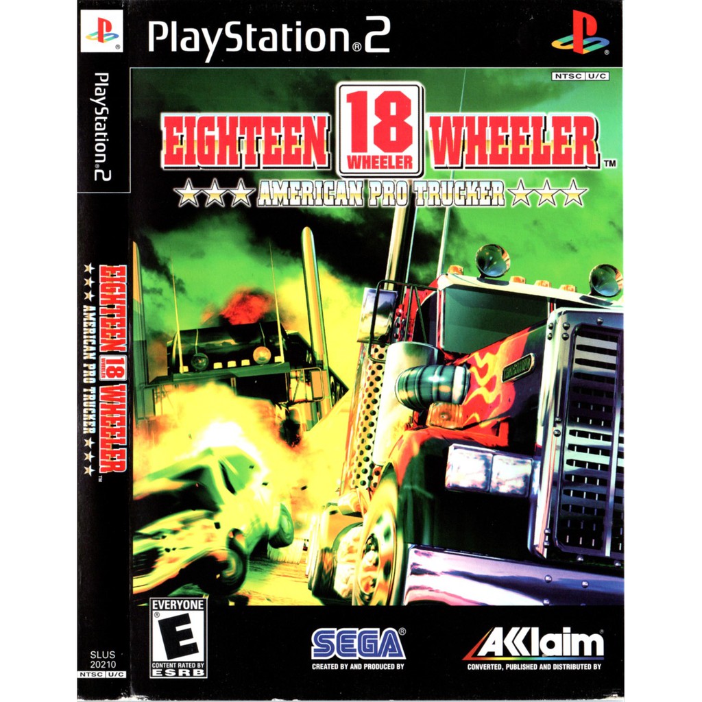 แผ่นเกมส์ 18 Wheeler American Pro Trucker  แผ่นCD PS2 Playstation 2 คุณภาพสูง ราคาถูก