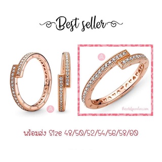 Pandora rose ring แหวนเพชรไขว้โรส