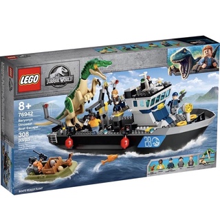 LEGO® Jurassic World Baryonyx Dinosaur Boat Escape 76942 - (เลโก้ใหม่ ของแท้ 💯% กล่องสวย พร้อมส่ง)