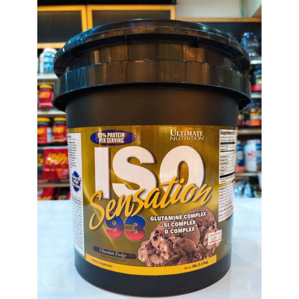 Ultimate Iso sensation 5 lbs. โปรตีนสร้างกล้ามเนื้อไขมันต่ำขนาด 5ปอนด์