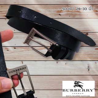 เข็มขัดหนังBurberry แท้ (มือสอง) รอบเอว 28-33 นิ้ว