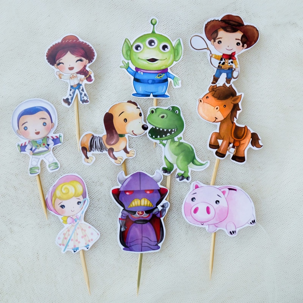 Toy Story Cupcake Topper ตกแต่งเค้กวันเกิด / วันเกิด