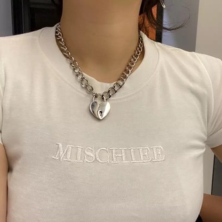 CHAIN WITH  PADLOCK 🔐 สร้อยคอโซ่ คล้องจี้ตัวล็อคกุญแจ