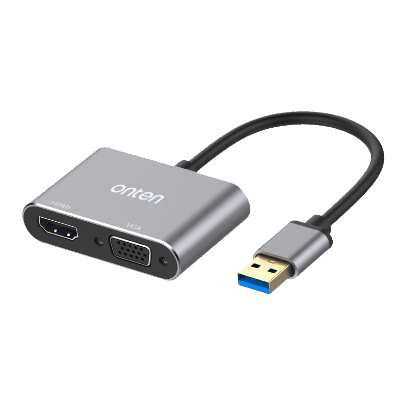 ONTEN OTN-5201B Converter USB 3.0 TO HDMI + VGA