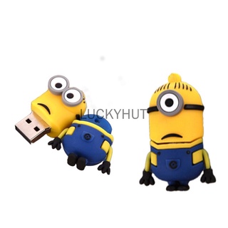 แฟลชไดรฟ์ USB 2.0 128GB 64GB 32GB 16GB 8GB 1GB Minion ความเร็วสูง