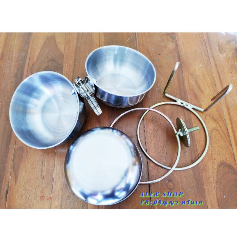 ถ้วยอาหาร น้ำ ถ้วยแขวนกรงสแตนเลส ”  🌵