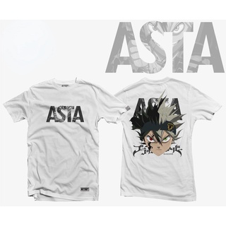 เสื้อยืดสําหรับผู้ชาย♤เสื้อเชิ้ต R.Anime - โคลเวอร์สีดํา - เสื้อยืดเสื้อผ้า Demon Asta/เสื้อยืด y-!