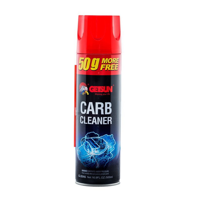 [CARB CLEANER แอร์รถยนต์สําหรับรถยนต์และรถจักรยานยนต์] GETSUN CARB CLEANER 500ml
