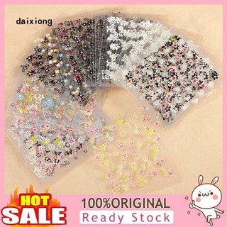wangxu สติ๊กเกอร์ 3 d สําหรับติดตกแต่งเล็บ 10 แผ่น