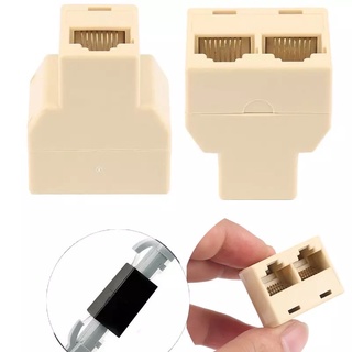 2021 RJ45 Splitter Ethernet Lan 1ถึง2 Ways Extender Splitter สำหรับอินเทอร์เน็ตการเชื่อมต่อ Coupler Contact Modular Plug