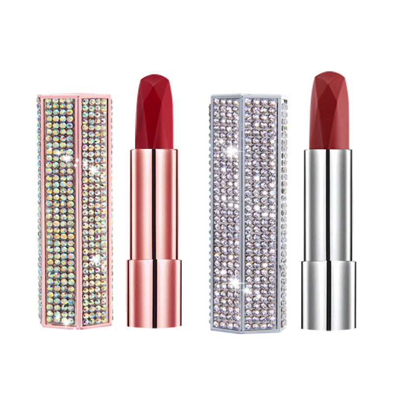 Novo Resplendent Jewels Moist Lipstick [No.5273] ลิปสติกเพชร ฝาหมุน เนื้อเนียน ติดทนยาวนาน