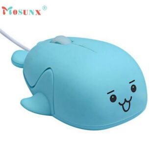 เม้าส์น้องปลาวาฬสุดน่ารัก Mouse 1200 DPI wired Cute Gifts for PC and Laptop