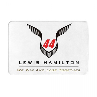 Lewis Hamilton (1) พรมเช็ดเท้ากันลื่น ผ้าสักหลาด ดูดซับน้ํา แห้งเร็ว 16x24 นิ้ว สําหรับห้องน้ํา พร้อมส่ง