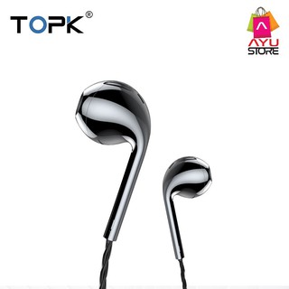 TOPK F20 Wired Earphone Headphone with Mic In-ear Earphones Noise-cancelling Headphones 3.5mm jack