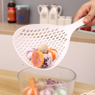 1Pc High Temperature Resistant Hangable Large Colander / Noodle Food Cooking Drainer Scoop / Kitchen Strainer Spoon