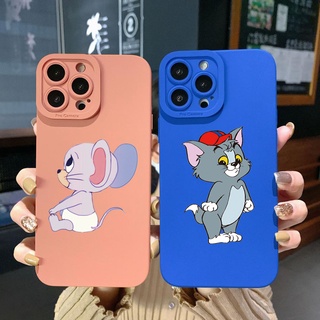 เคสป้องกันโทรศัพท์มือถือ ขอบสี่เหลี่ยม ลายหนู แมว สําหรับ Realme C35 C11 2021 C12 C15 C21Y C25Y C25S Realme5 5i 6i 8 Pro