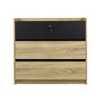 DRAWERS INHOME DC8063 S-GP SOLID OAK/GRAPHITE ตู้ลิ้นชัก INHOME DC8063 S-GP สีโซลิดโอ๊ค/กราไฟท์ ตู้เก็บของ เฟอร์นิเจอร์เ