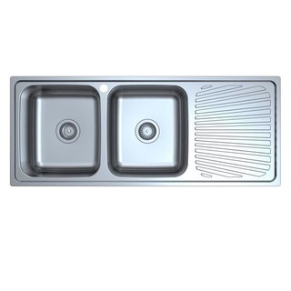 Embedded sink BUILT-IN SINK 2B1D HAFELE ELGAR 495.39.412 LH STAINLESS STEEL Sink device Kitchen equipment อ่างล้างจานฝัง