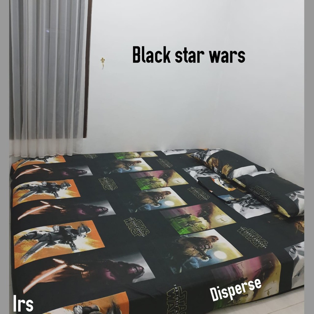 ผ้าปูที่นอนโฮมเมด Black STAR WARS