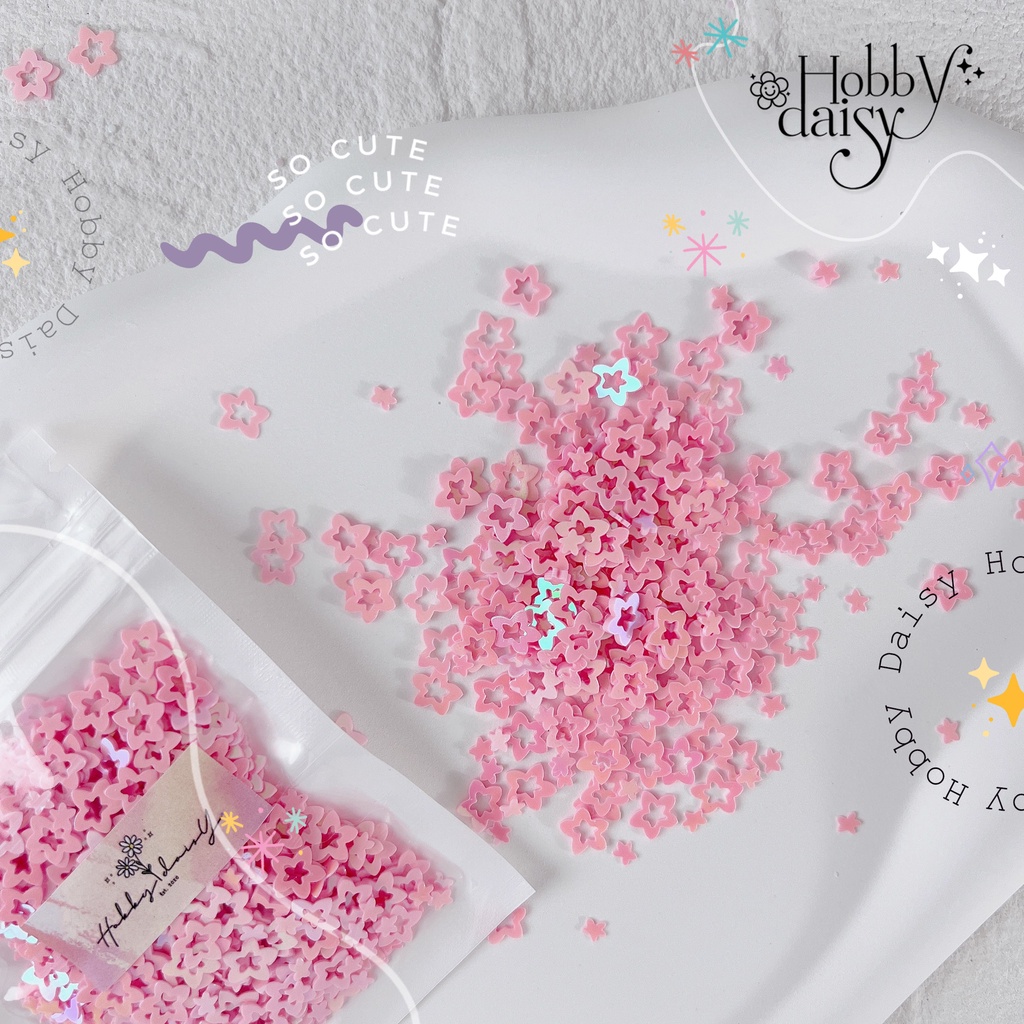 เลื่อมกลิตเตอร์รูปหัวใจกลวง Hollow Heart เหมาะสำหรับตกแต่งเรซิ่นและงาน DIY